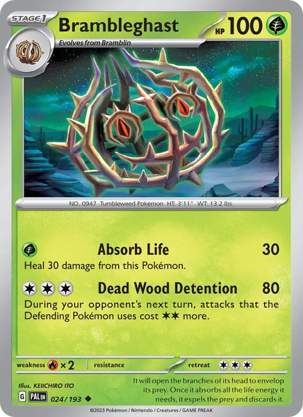 Brambleghast #024 – Paldea Evolved card