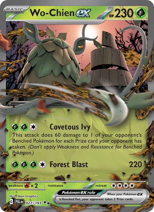 Wo-Chien ex #027 – Paldea Evolved card