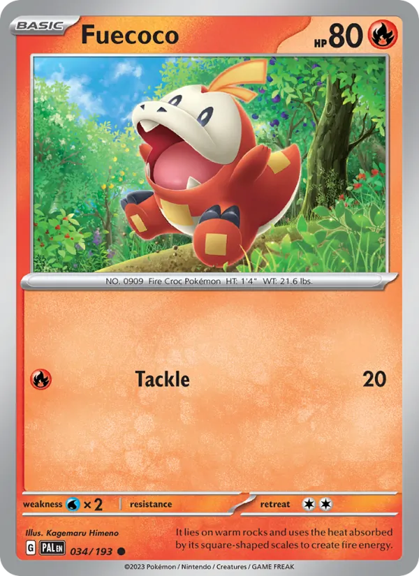 Fuecoco #034 – Paldea Evolved card