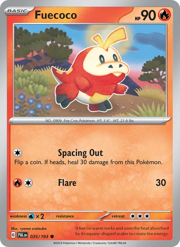 Fuecoco #035 – Paldea Evolved card