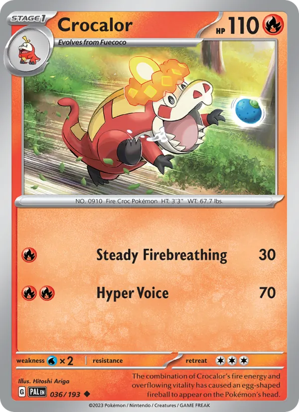 Crocalor #036 – Paldea Evolved card