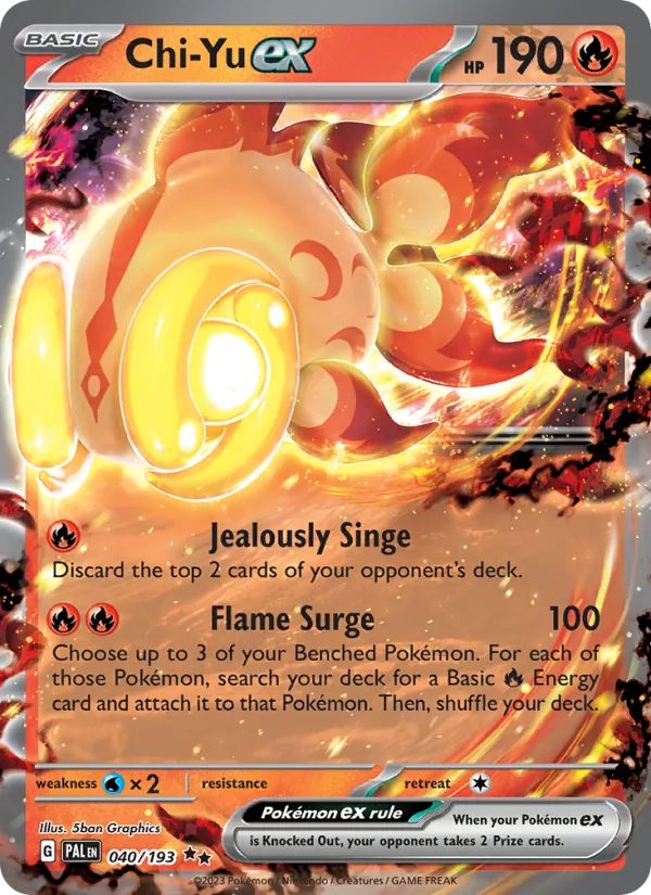 Chi-Yu ex #040 – Paldea Evolved card