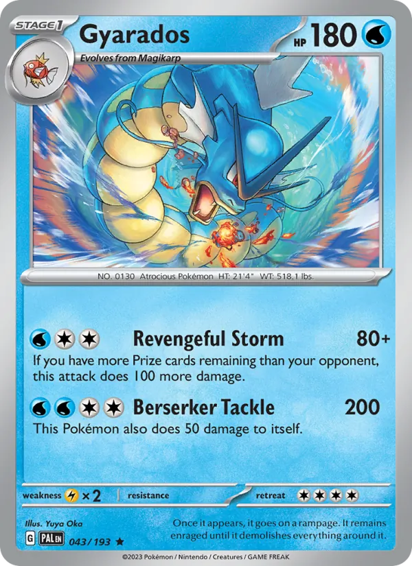 Gyarados #043 – Paldea Evolved card