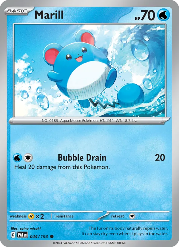 Marill #044 – Paldea Evolved card