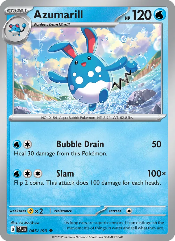Azumarill #045 – Paldea Evolved card