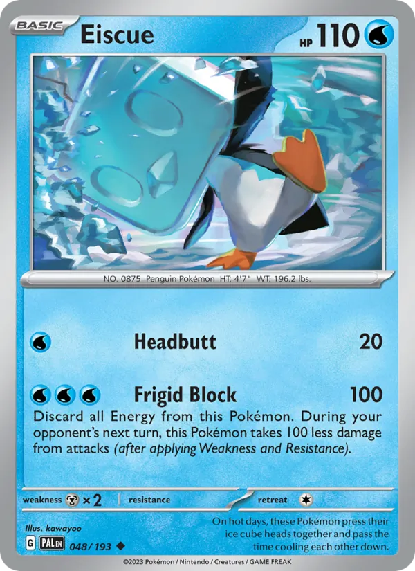 Eiscue #048 – Paldea Evolved card