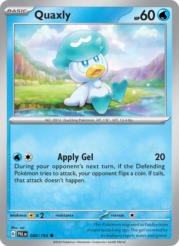 Quaxly #049 – Paldea Evolved card