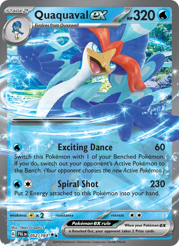 Quaquaval ex #052 – Paldea Evolved card