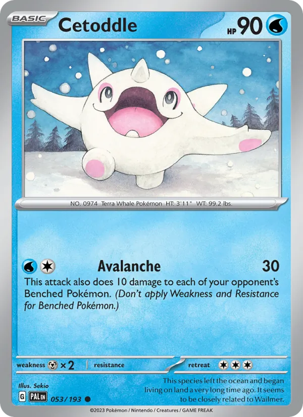 Cetoddle #053 – Paldea Evolved card