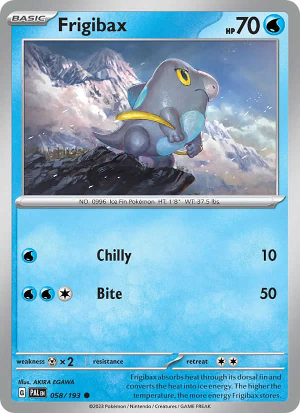 Frigibax #058 – Paldea Evolved card