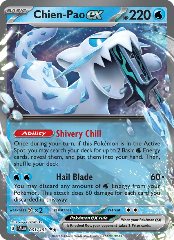 Chien-Pao ex #061 – Paldea Evolved card