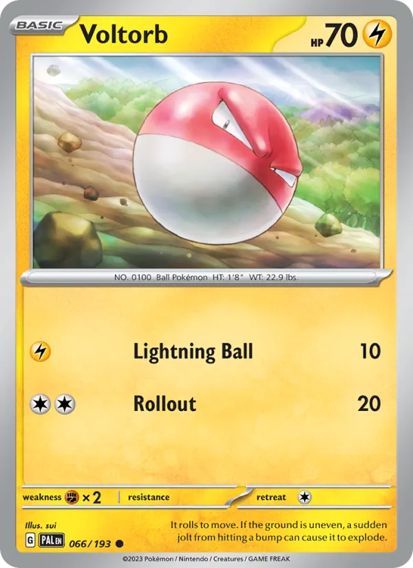 Voltorb #066 – Paldea Evolved card