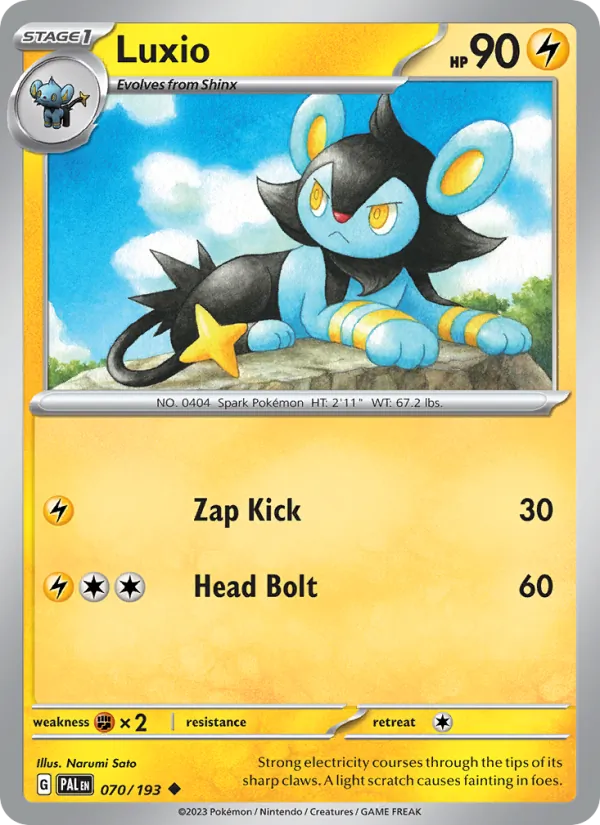 Luxio #070 – Paldea Evolved card