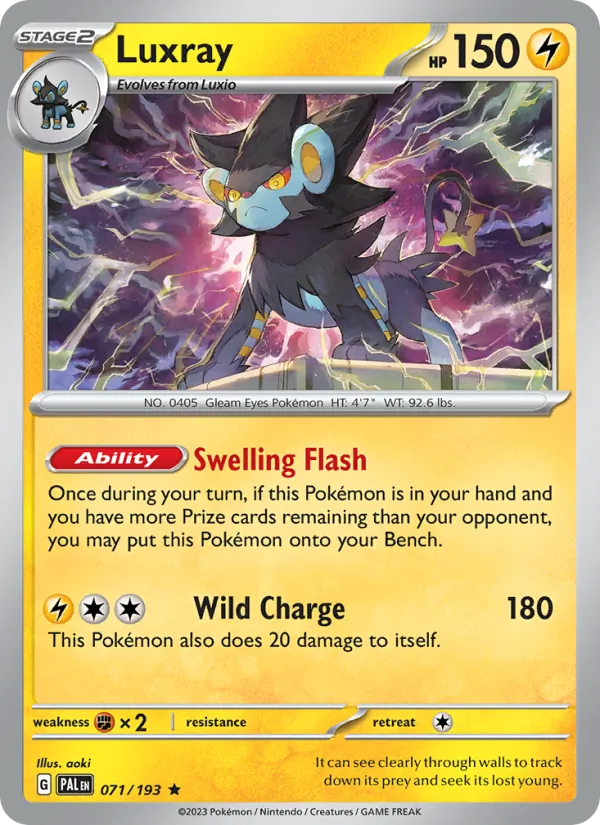 Luxray #071 – Paldea Evolved card