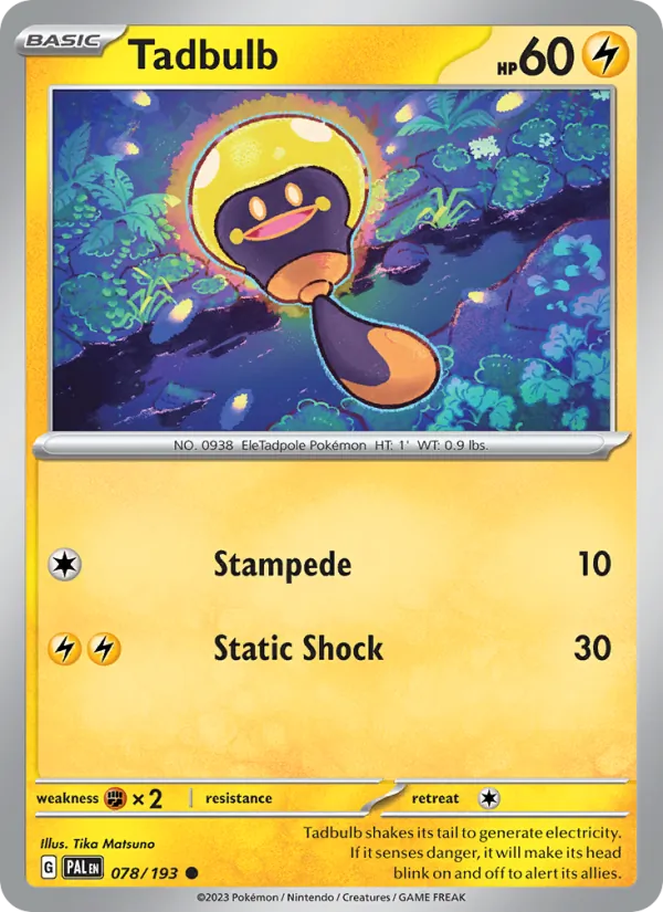 Tadbulb #078 – Paldea Evolved card