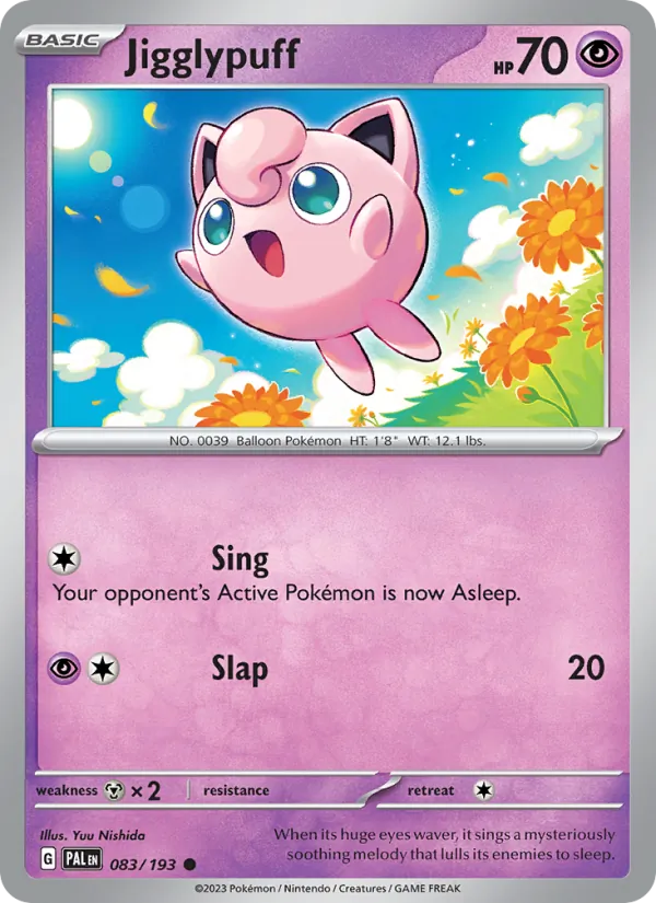 Jigglypuff #083 – Paldea Evolved card