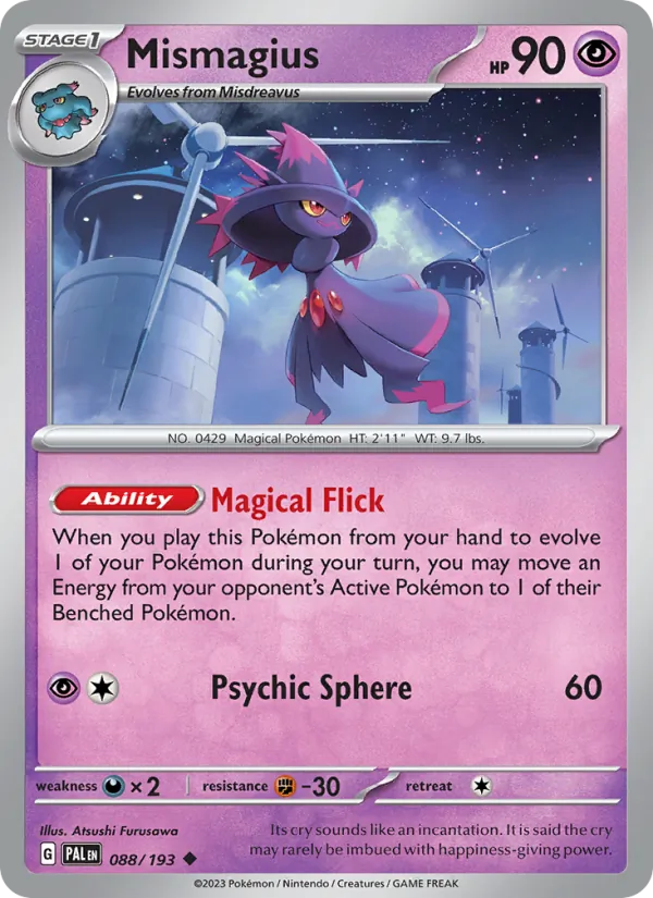 Mismagius #088 – Paldea Evolved card