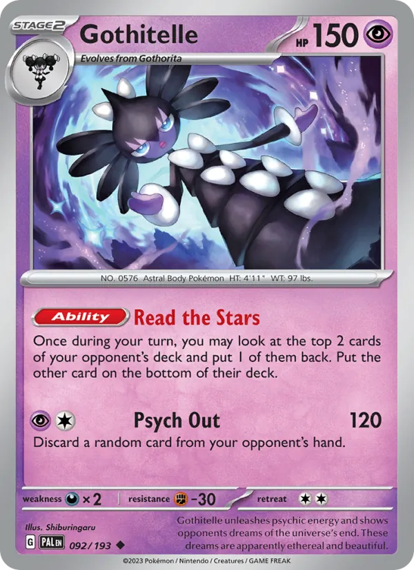 Gothitelle #092 – Paldea Evolved card