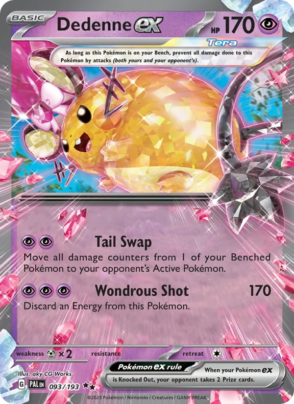 Dedenne ex #093 – Paldea Evolved card