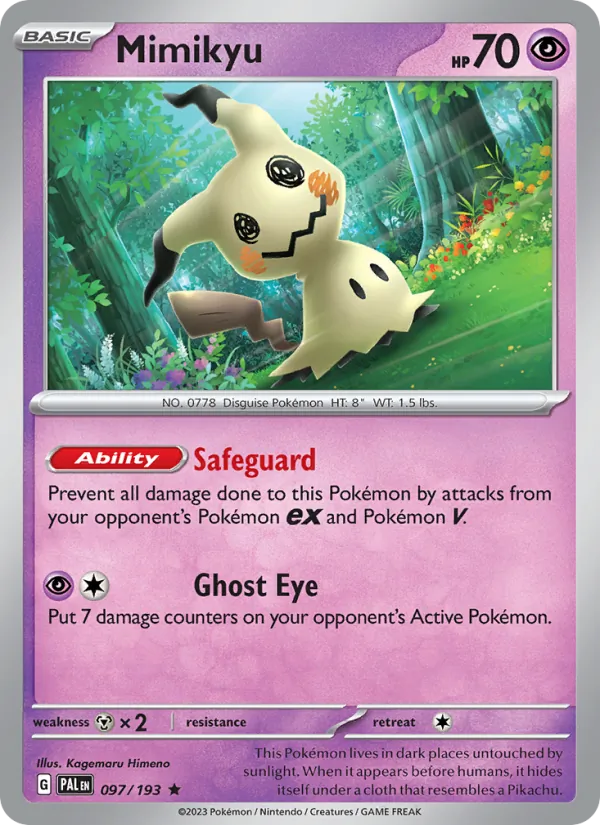 Mimikyu #097 – Paldea Evolved card