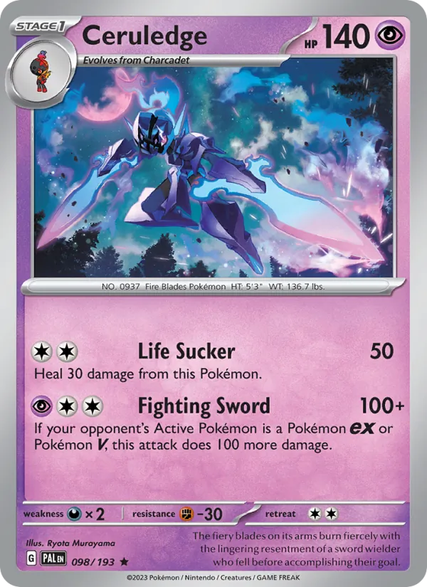 Ceruledge #098 – Paldea Evolved card