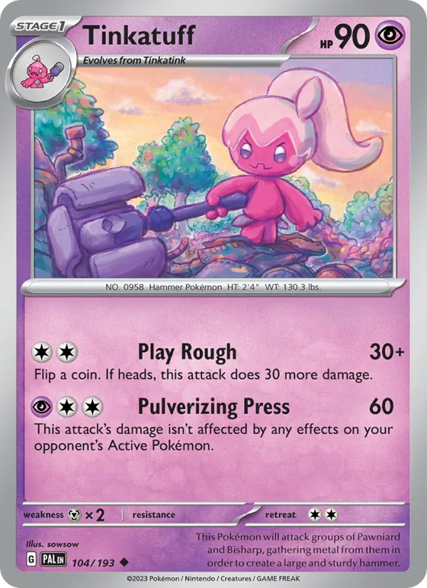 Tinkatuff #104 – Paldea Evolved card