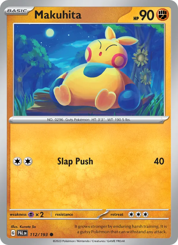 Makuhita #112 – Paldea Evolved card
