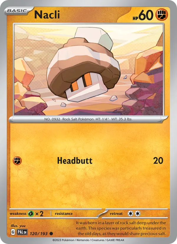 Nacli #120 – Paldea Evolved card
