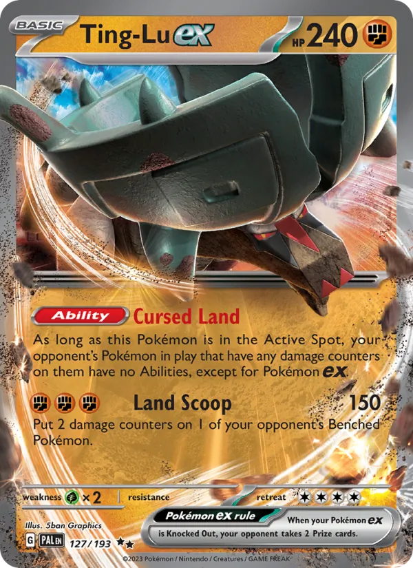 Ting-Lu ex #127 – Paldea Evolved card