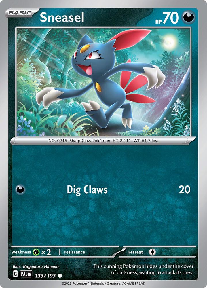 Sneasel #133 – Paldea Evolved card