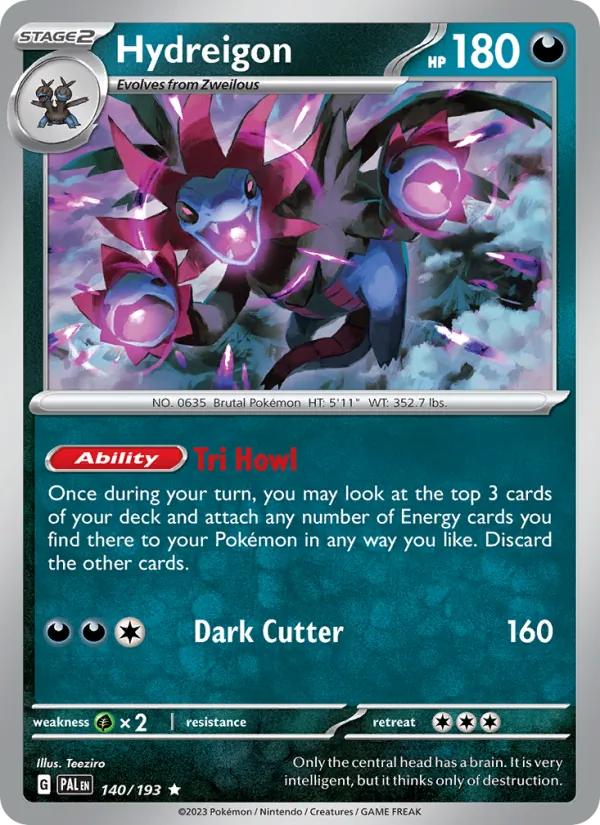 Hydreigon #140 – Paldea Evolved card