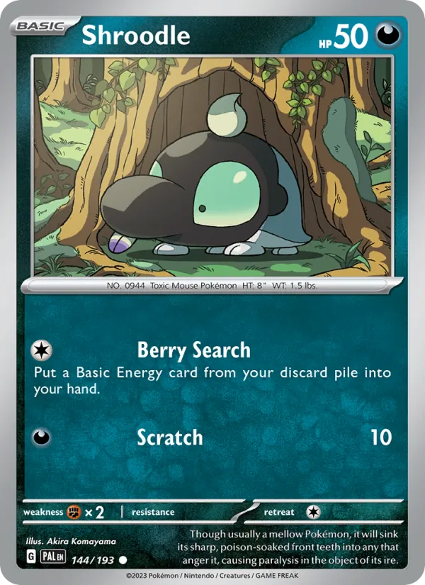 Shroodle #144 – Paldea Evolved card