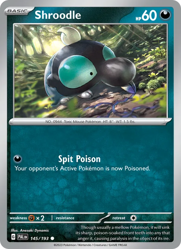 Shroodle #145 – Paldea Evolved card
