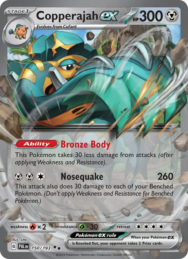 Copperajah ex #150 – Paldea Evolved card