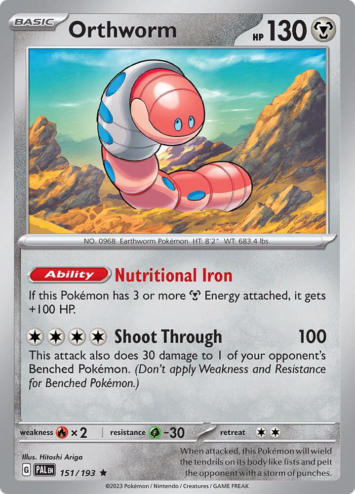Orthworm #151 – Paldea Evolved card