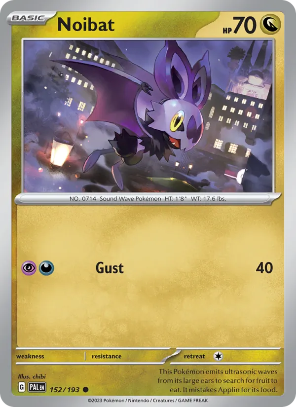 Noibat #152 – Paldea Evolved card