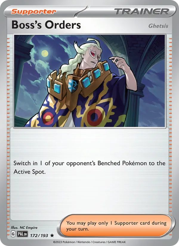 Boss's Orders #172 – Paldea Evolved card