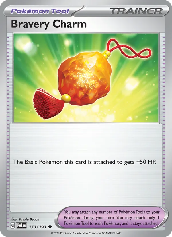 Bravery Charm #173 – Paldea Evolved card