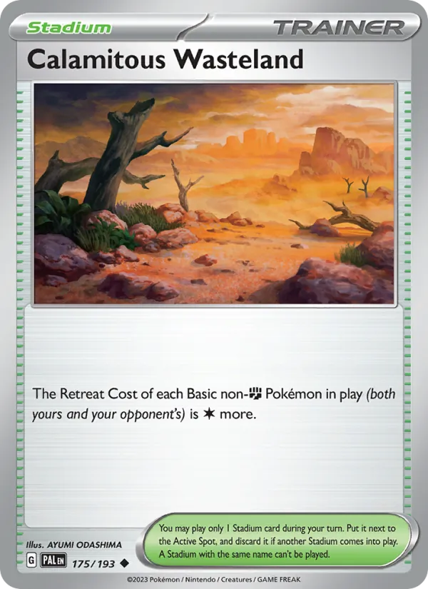 Calamitous Wasteland #175 – Paldea Evolved card