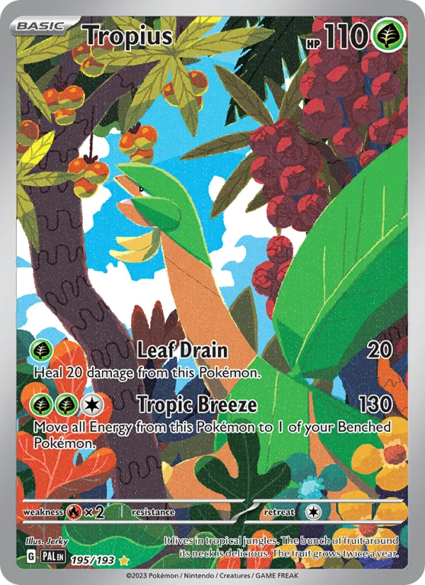 Tropius #195 – Paldea Evolved card