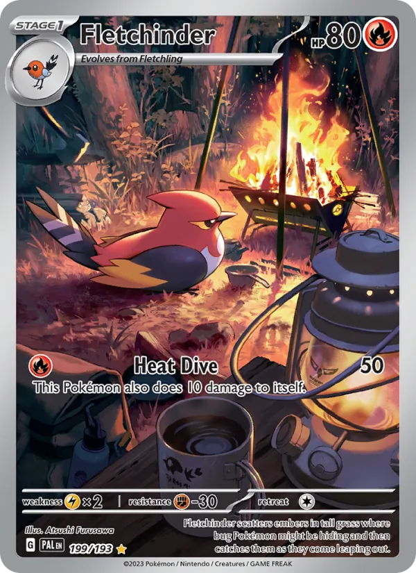 Fletchinder #199 – Paldea Evolved card