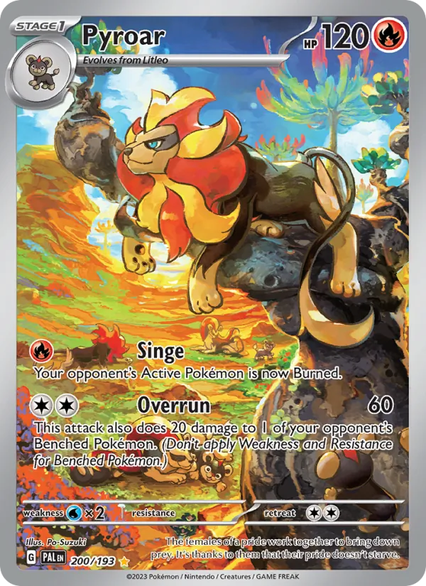 Pyroar #200 – Paldea Evolved card