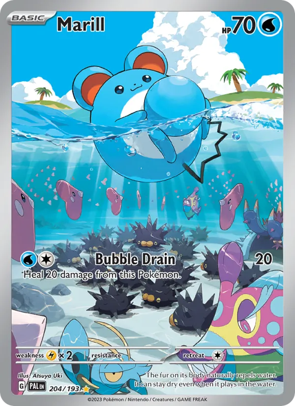 Marill #204 – Paldea Evolved card