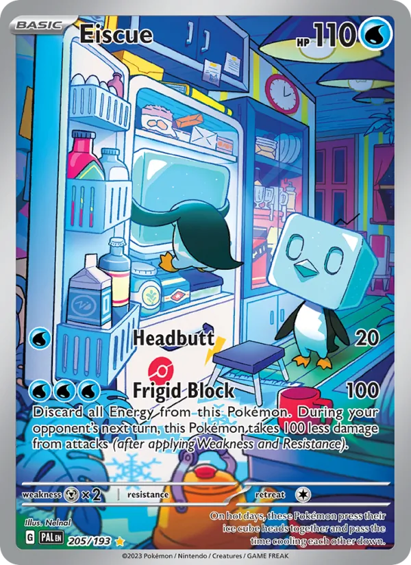 Eiscue #205 – Paldea Evolved card