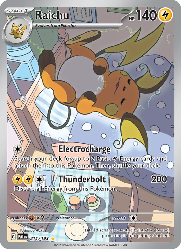 Raichu #211 – Paldea Evolved card