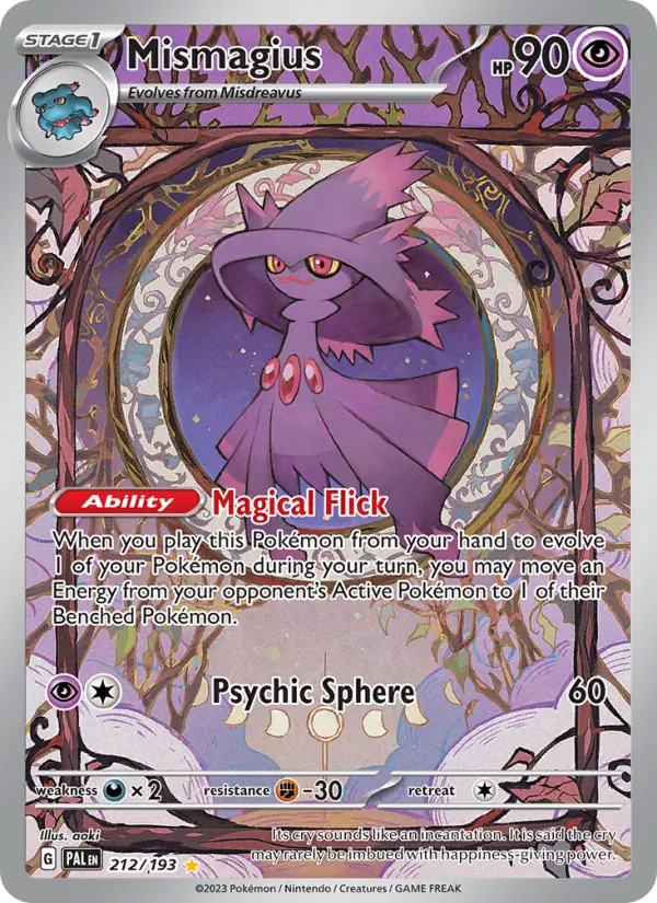 Mismagius #212 – Paldea Evolved card