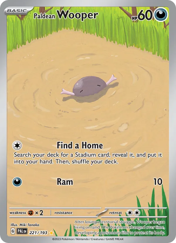 Paldean Wooper #221 – Paldea Evolved card