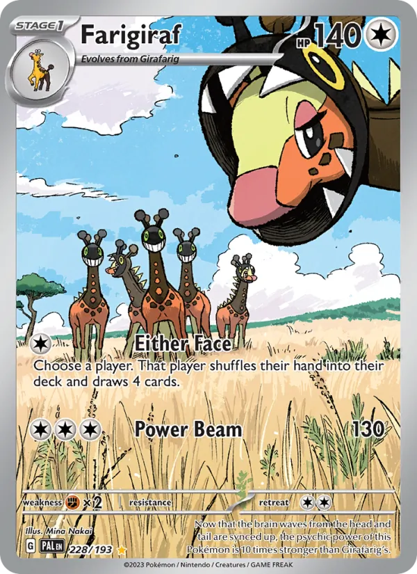 Farigiraf #228 – Paldea Evolved card