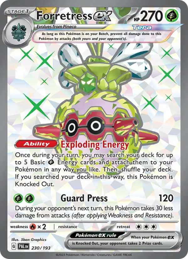 Forretress ex #230 – Paldea Evolved card