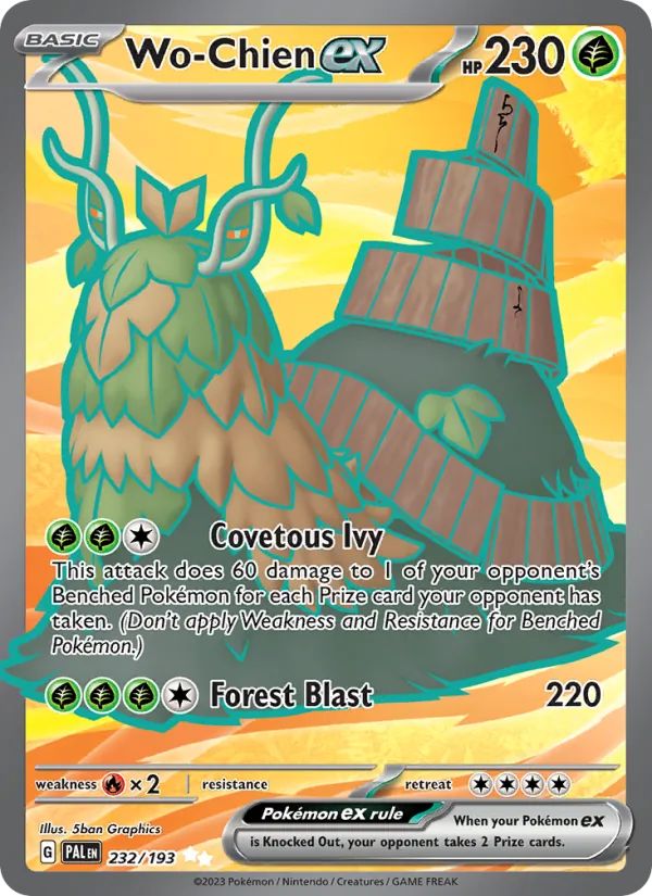 Wo-Chien ex #232 – Paldea Evolved card